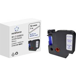 Renkforce RF-LT-D45014 kompatibilní náhradní DYMO D1 - 45014 12 mm Barva pásky: bílá Barva písma: modrá 7 m