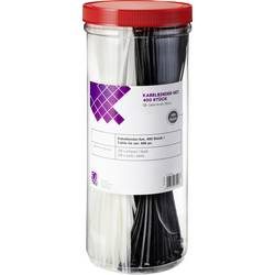 TRU COMPONENTS TC-BT-300-3.6-NUVB stahovací pásky 300 mm 3.6 mm přírodní, černá Stabilní vůči UV záření 400 ks