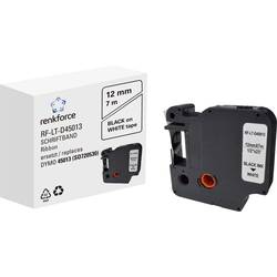 Renkforce RF-LT-D45013 kompatibilní náhradní DYMO D1 - 45013 12 mm Barva pásky: bílá Barva písma: černá 7 m