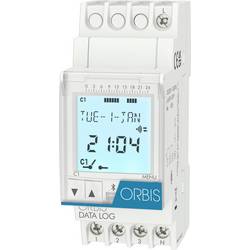 ORBIS Zeitschalttechnik DATA LOG 230 V časovač na DIN lištu, OB174012, digitální, 1 x přepínač