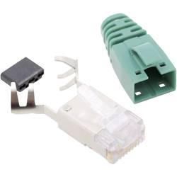BEL Stewart Connectors SS39GNE, RJ45 konektor, zástrčka, rovná, počet pólů: 8P8C, zelená, 1 ks