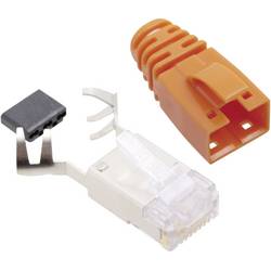 BEL Stewart Connectors SS39ORE, RJ45 konektor, zástrčka, rovná, počet pólů: 8P8C, oranžová, 1 ks