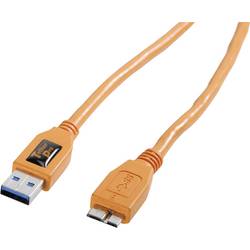 Tether Tools USB kabel USB 3.0 USB-A zástrčka, USB Micro-B 3.0 zástrčka 4.60 m oranžová CU5454