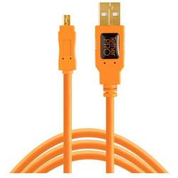 Tether Tools USB kabel USB 2.0 USB Mini-B zástrčka, USB-A zástrčka 4.60 m oranžová s feritovým jádrem CU8015-ORG