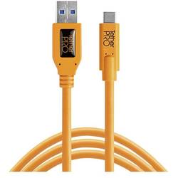 Tether Tools USB kabel USB 3.0 USB-C ® zástrčka, USB-C ® zástrčka 4.60 m oranžová Kov CUC3215-ORG
