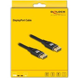 Delock DisplayPort kabel Konektor DisplayPort 3 m černá 80622 8K UHD, pozlacené kontakty, třížilový stíněný Kabel DisplayPort