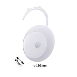 Paulmann Viby 92492 LED noční světlo s PIR senzorem kulatý LED teplá bílá bílá