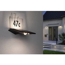 Paulmann 94243 Yoko solární osvětlení čísla domu s PIR detektorem Energetická třída (EEK2021): A (A - G) 1.2 W teplá bílá antracitová