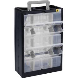 Allit 466260 zásobník na drobné díly , VarioPlus DrawBox C 40, uzavřený, (š x v x h) 300 x 465 x 155 mm, černá, šedá, 1 ks