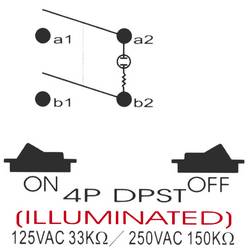 TRU COMPONENTS TC-R13-537A B/R/G, 1587859 tlačítko, 250 V/AC, 10 A, 1 ks