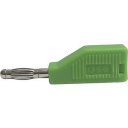 TRU COMPONENTS TC-R8-B19 G banánkový konektor zástrčka, rovná Ø pin: 4 mm zelená 1 ks