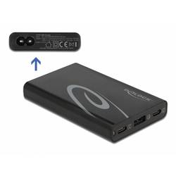 Delock 41453 USB nabíječka, USB Power Delivery (USB-PD) , Nadproudová ochrana, Rychlonabíječka, USB-C®, USB A, Dodávka energie, černá