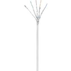 Renkforce RF-4737370 RJ45 síťové kabely, propojovací kabely CAT 6A S/FTP 3.00 m šedá flexibilní provedení, pozlacené kontakty 1 ks