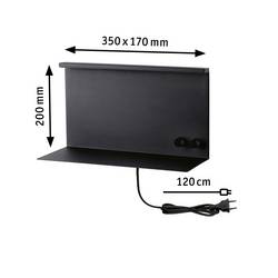 Paulmann 96773 Jarina LED nástěnné světlo LED LED 4.5 W černá (matná)