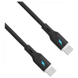 Akyga USB kabel USB 2.0 USB-C ® zástrčka, USB-C ® zástrčka 1 m černá silikonový AK-USB-67