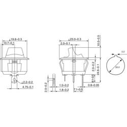 TRU COMPONENTS 1587498 TC-R13-112LP-02 LED páčkový spínač 250 V/AC 6 A 1x vyp/zap s aretací 1 ks
