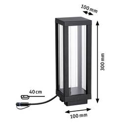 Paulmann 94753 Osvětlovací systém Plug&Shine ZigBee stojací LED lampa LED 2 W teplá bílá antracitová