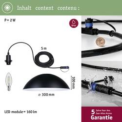 Paulmann 93103 Osvětlovací systém Plug&Shine Závěsné LED svítidlo LED 2 W teplá bílá antracitová
