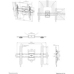 Neomounts WL35S-910BL16 Držák nosného sloupku televizoru 101,6 cm (40) - 190,5 cm (75) naklápěcí, otočný
