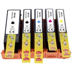 Renkforce Ink náhradní Canon PGI-580PGBK, CLI-581BK, CLI-581C, CLI-581M, CLI-581Y kompatibilní kombinované balení černá, foto černá, azurová, purppurová, žlutá