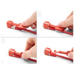 Delock zámek portu RJ45 LAN 20929 červená 20929
