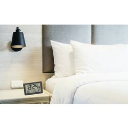 TFA Dostmann 60.2557.01 DCF rádiové hodiny 20.6 cm x 3 cm x 13 cm , černá, velký displej