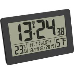 TFA Dostmann 60.2557.01 DCF rádiové hodiny 20.6 cm x 3 cm x 13 cm , černá, velký displej