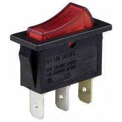 C & K Switches CM102J3RS205QA7 Rocker Switch CM Series 120 V/AC 16 A 1x zap/vyp 1 ks Bulk
