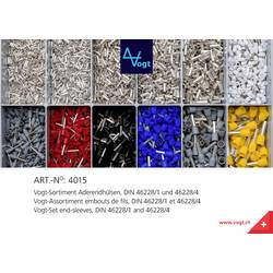 Vogt Verbindungstechnik 4015 sada dutinek 0.5 mm², 6 mm² částečná izolace stříbrná, bílá, šedá, červená, černá, modrá, žlutá 3650 ks
