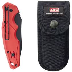 4K5 Tools TK 100 DropPoint Knife 600.100A zavírací kapesní nůž s pouzdrem červená, černá