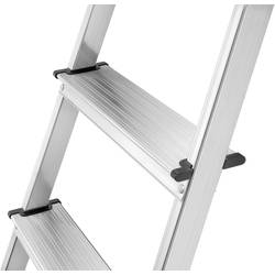 Hailo L60 StandardLine 8160-407 hliník štafle vč. odkládacího místa na nářadí max.prac. výška: 2.6 m stříbrná, červená, černá EN 131 4.4 kg