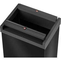 Hailo Bix-Box Swing XL 8602410 odpadkový koš, 52 l, ocelový plech, (d x š x v) 340 x 339 x 763 mm, černá, se samouzavíracím víkem, 1 ks