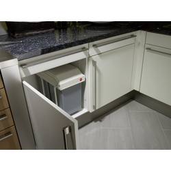 Hailo Multi-Box Duo L 3659-001 systém třídění odpadu 28 l ocelový plech (š x v x h) 262 x 505 x 448 mm šedá, bílá 1 ks