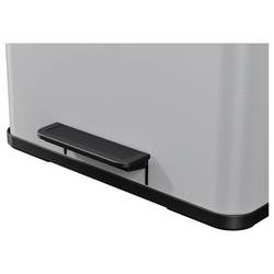Hailo öko trio plus L 6332200 odpadkový koš, 27 l, ocelový plech, (d x š x v) 470 x 470 x 430 mm, světle šedá, otevírání pedálem, 1 ks