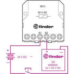 adaptér 026.9.024-10 24 V/DC 1 ks Finder 026.9.024 Tray