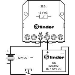 adaptér 026.9.012-10 12 V/DC 1 ks Finder 026.9.012 Tray
