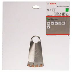Bosch Accessories Optiline 2608640643 tvrdokovový pilový kotouč 250 x 30 x 3.2 mm Počet zubů (na palec): 40 1 ks