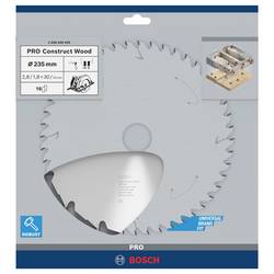 Bosch Accessories Construct Wood 2608640636 tvrdokovový pilový kotouč 235 x 30 x 2.8 mm Počet zubů (na palec): 16 1 ks