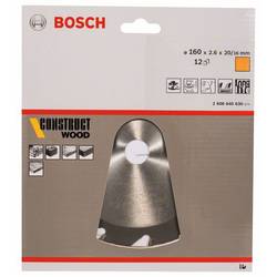 Bosch Accessories Construct Wood 2608640630 tvrdokovový pilový kotouč 160 x 20 x 2.6 mm Počet zubů (na palec): 12 1 ks