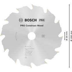 Bosch Accessories Construct Wood 2608640630 tvrdokovový pilový kotouč 160 x 20 x 2.6 mm Počet zubů (na palec): 12 1 ks