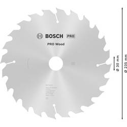 Bosch Accessories Optiline Wood 2608640725 tvrdokovový pilový kotouč 235 x 30 x 2.8 mm Počet zubů (na palec): 24 1 ks