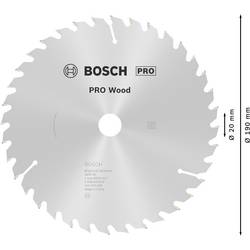 Bosch Accessories Optiline 2608640613 tvrdokovový pilový kotouč 190 x 20 x 2.6 mm Počet zubů (na palec): 36 1 ks