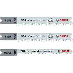 Bosch Accessories 2608636430 Sada pilových plátků do kmitacích pil, 3dílná - U 1 BIF; U 1 AOF 2 ks
