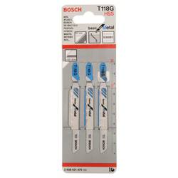 Bosch Accessories 2608631674 Pilový plátek do kmitací pily T 118 G - Basic for Metal 3 ks