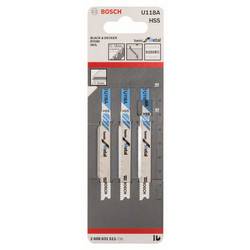 Bosch Accessories 2608631511 Pilový plátek do kmitací pily U 118 A - Basic for Metal 3 ks