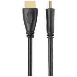 SpeaKa Professional HDMI kabel Zástrčka HDMI-A, Zástrčka HDMI-A 0.50 m černá SP-10133276 4K UHD, Audio Return Channel HDMI kabel