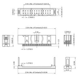 econ connect WSK26G kolíková lišta s vysouvací páčkou Rastr (rozteč): 2.54 mm Počet pólů: 26 Počet řádků: 2 1 ks Tray