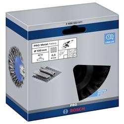 Kuželový kartáč - 100 mm, 0,5 mm, 12 mm, M14 Bosch Accessories 2608622011 Průměr 100 mm