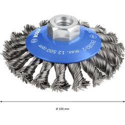 Kuželový kartáč - 100 mm, 0,5 mm, 12 mm, M14 Bosch Accessories 2608622011 Průměr 100 mm