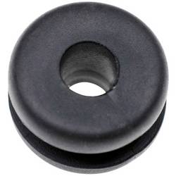 TRU COMPONENTS TC-10820700 kabelová průchodka Průměr svorky (max.) 3 mm Tloušťka montážní desky (max.) 1.5 mm PVC černá 1000 ks